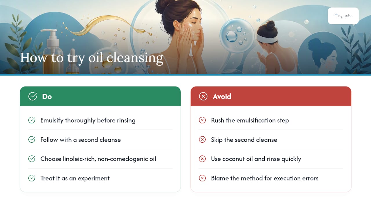 Where I Land on Oil Cleansing After Digging Through the Evidence — overview diagram