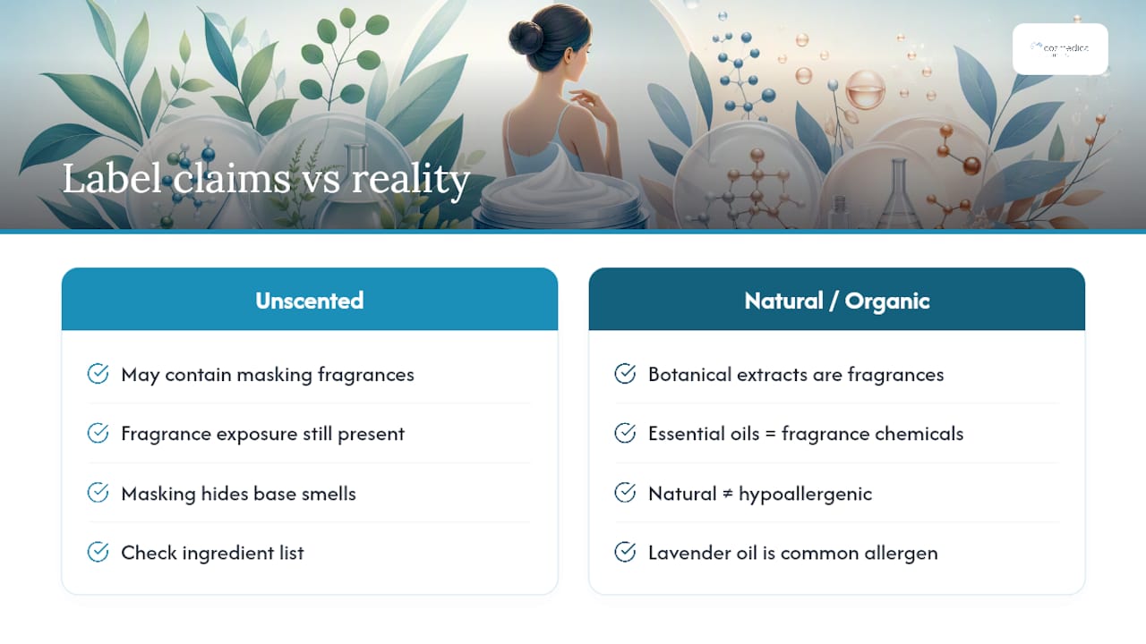 "Unscented" and "Natural" Don't Mean Safe — overview diagram