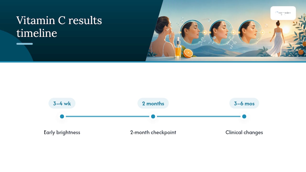 Vitamin C skincare results timeline