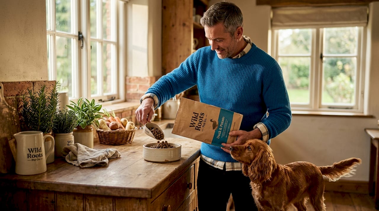 Owner prepares novel protein pet food