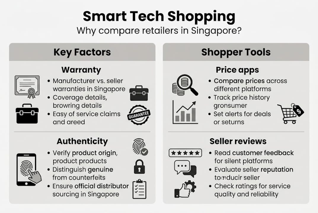 Infographic comparing key retailer factors and tools