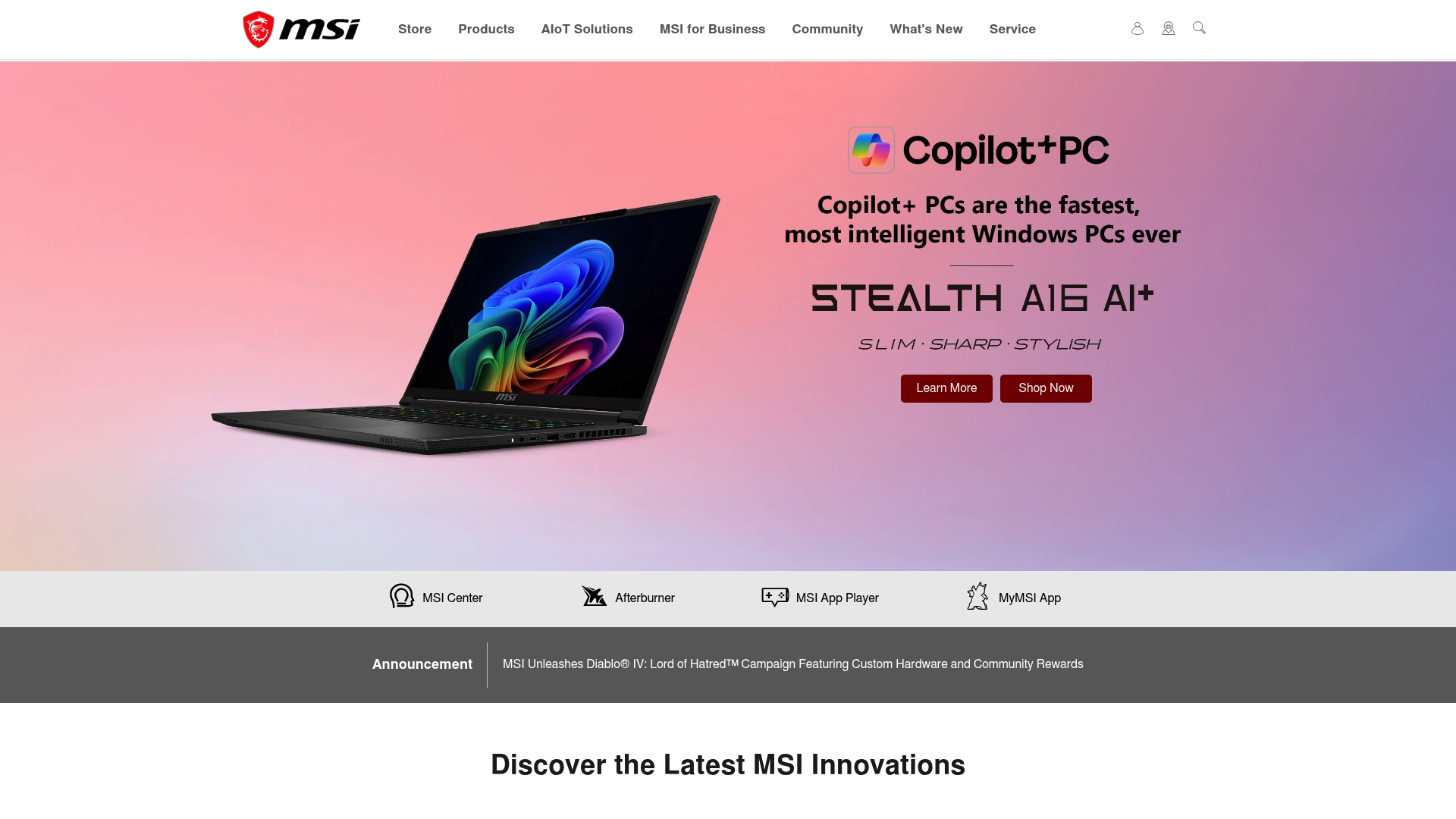 https://msi.com