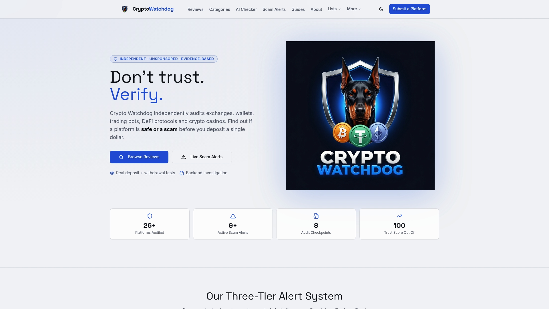 https://cryptowatchdog.net