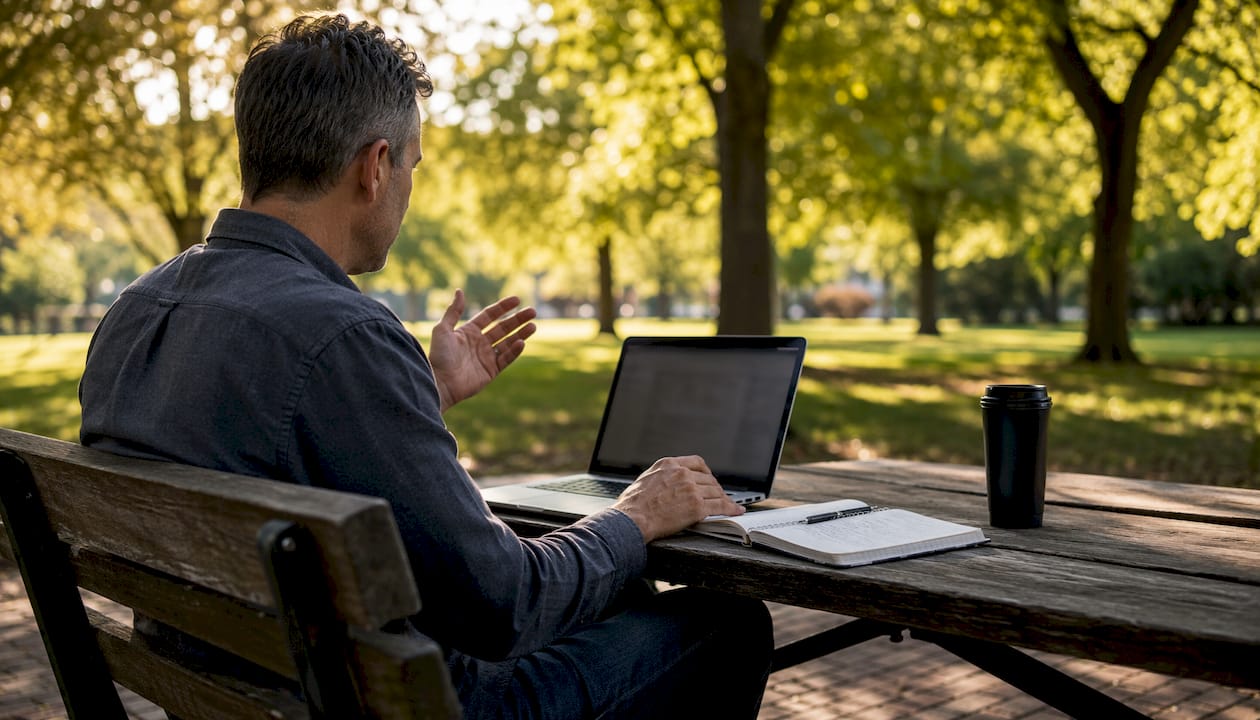 Marketing analyst running ad performance test