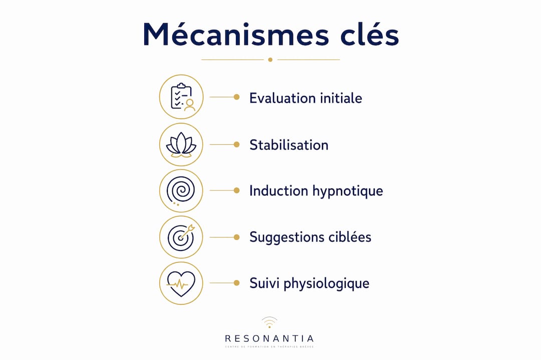 Infographie : découvrez les différentes étapes et les mécanismes de la résilience grâce à l’hypnose.