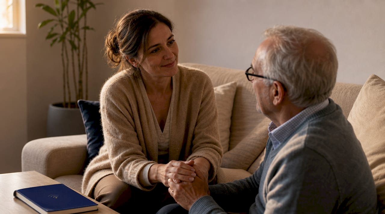 Des mains réunies en signe de compassion et de soutien