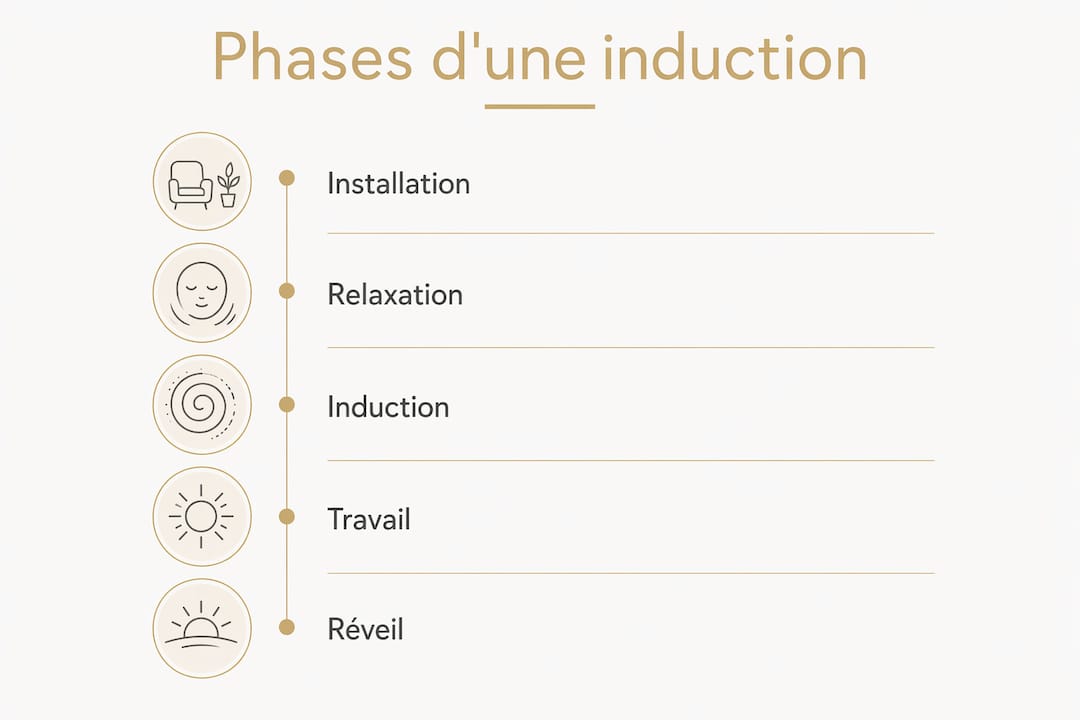 Les étapes incontournables d'une séance d'induction, résumées en infographie
