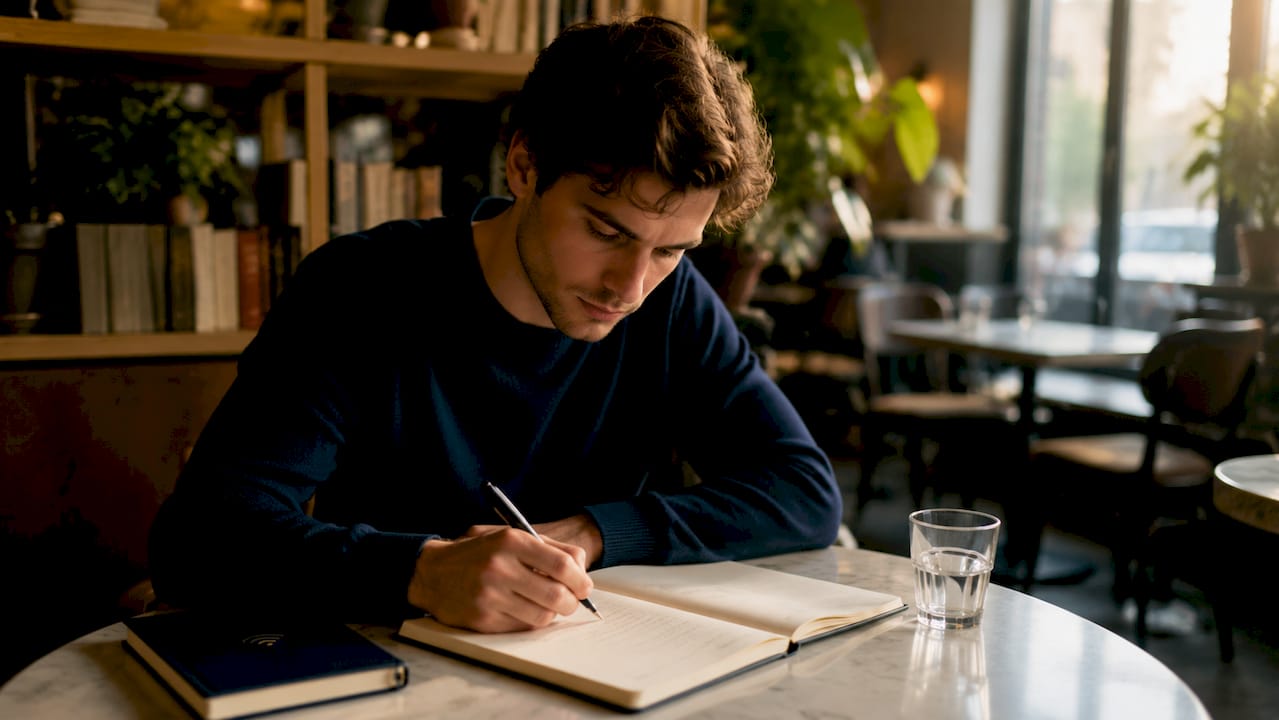 Psychologue consignant ses ressentis après une consultation