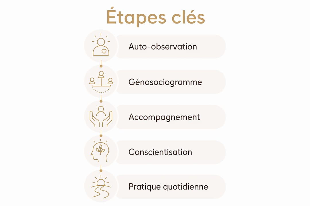 Infographie : les différentes étapes pour se libérer des maladies chroniques