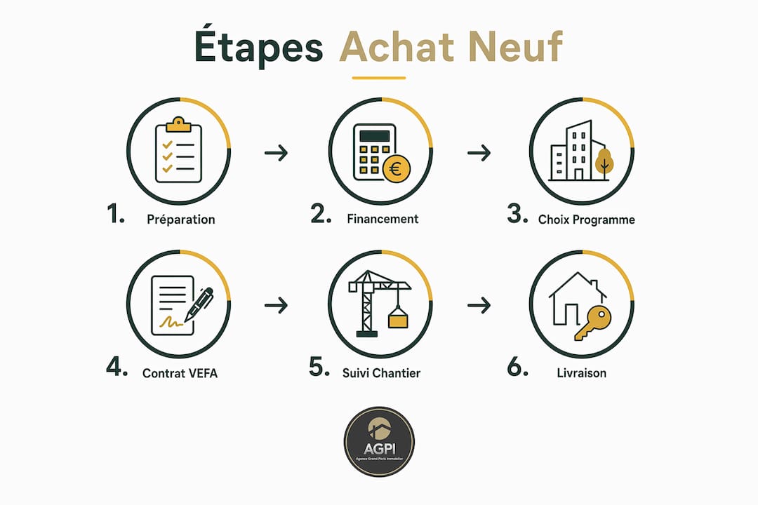 Les grandes étapes à suivre pour réussir son achat dans l’immobilier neuf en un coup d’œil