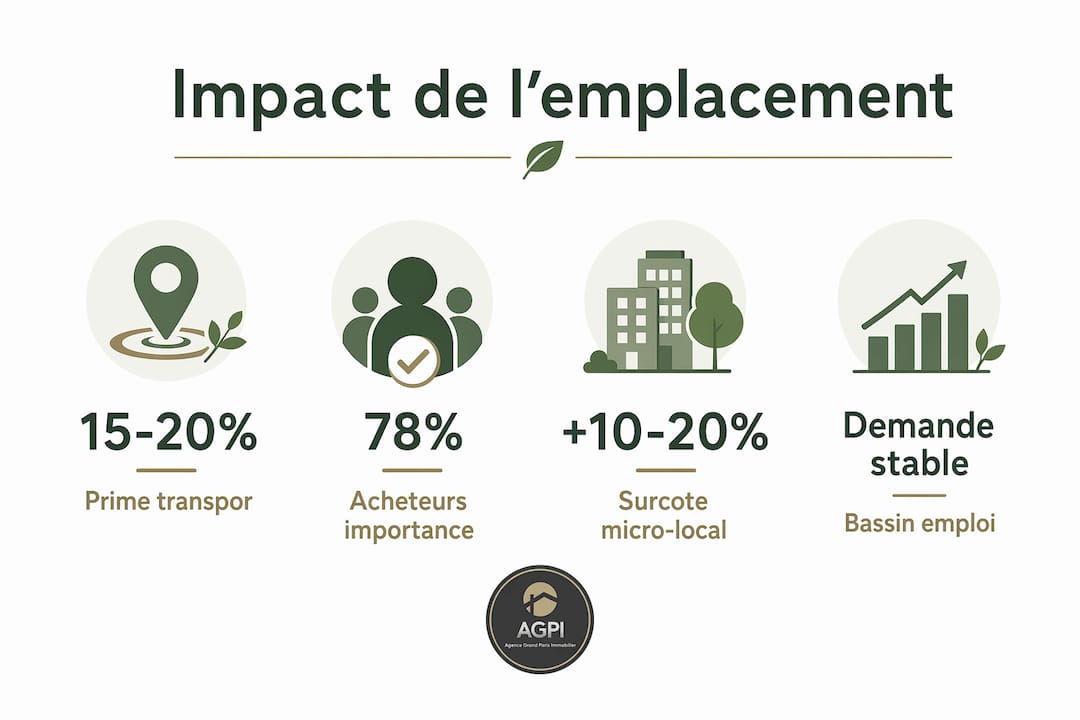 Visuel illustrant l’influence de la localisation sur la valeur d’un bien immobilier