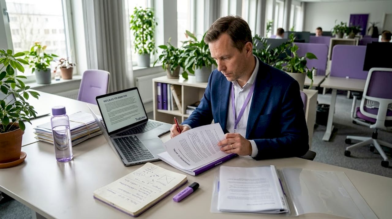 Jurist med inriktning på avtal granskar SCC-dokumentation