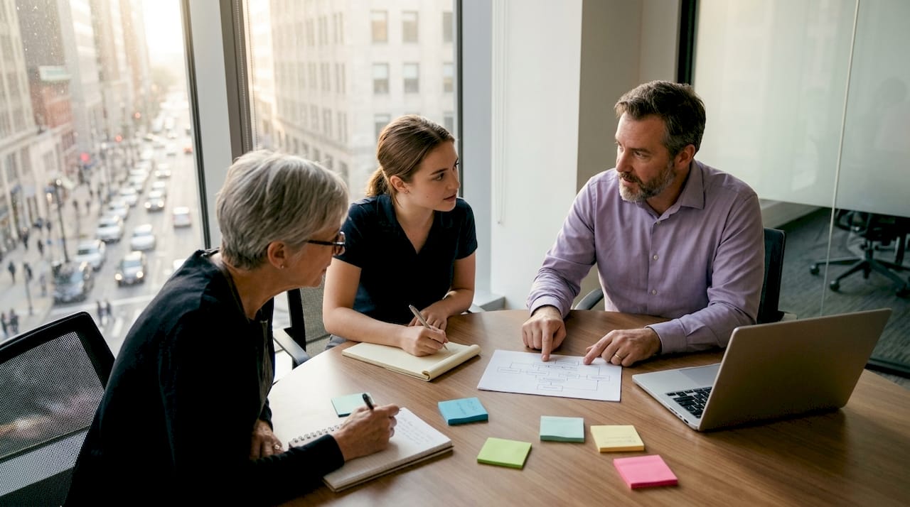 Compliance-teamet diskuterar hur vi kan automatisera våra arbetsflöden.