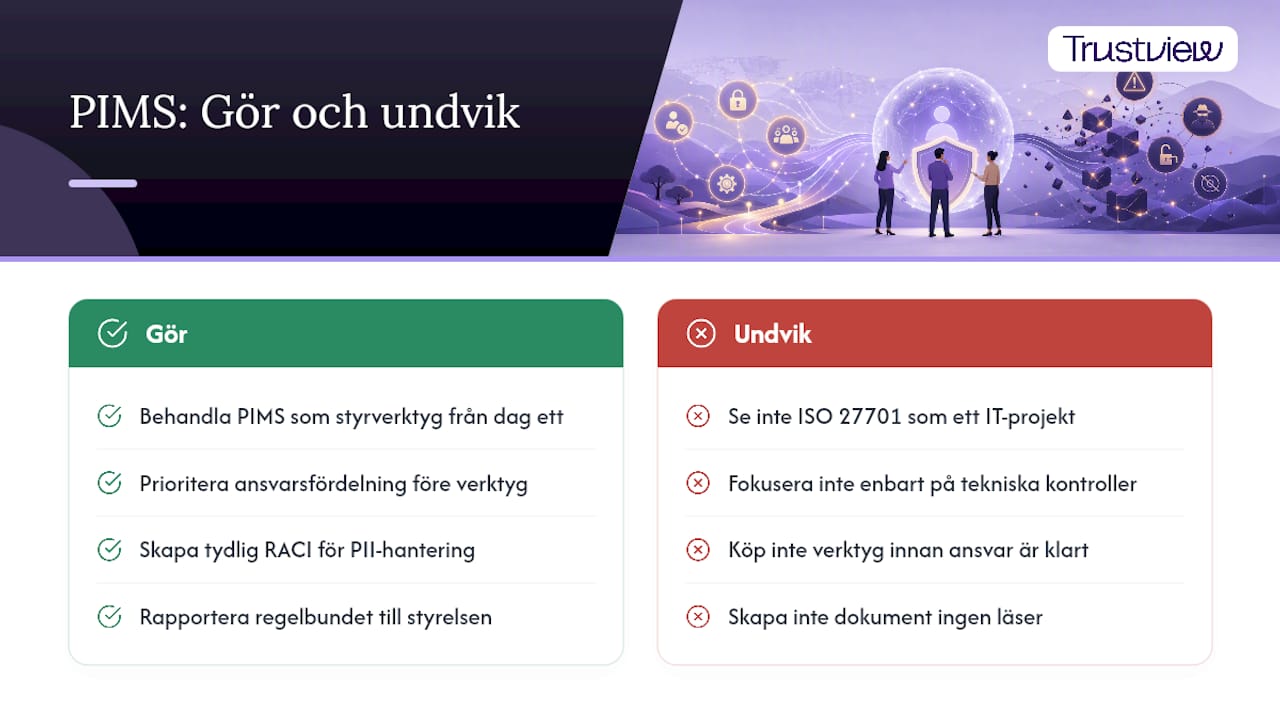 Praktisk, tekniskt riktad vägledning för svenska beslutsfattare — overview diagram
