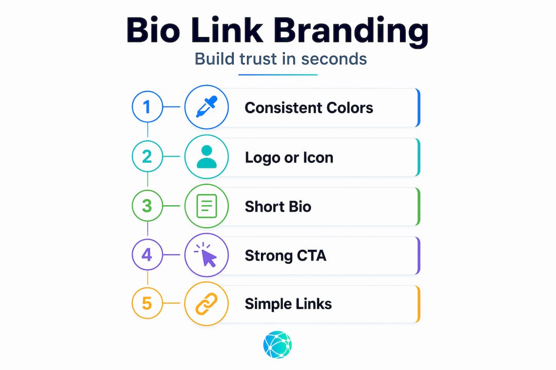 Steps for effective branded bio link page