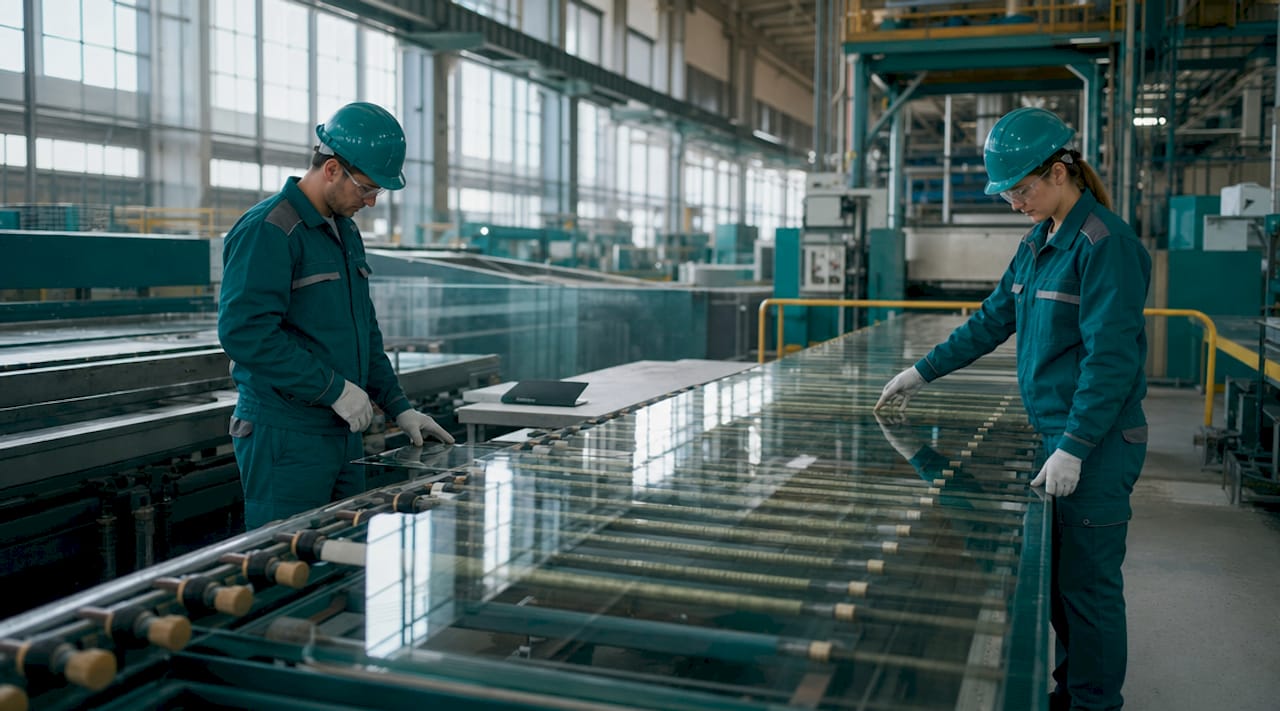 Industrial low-iron glass production line