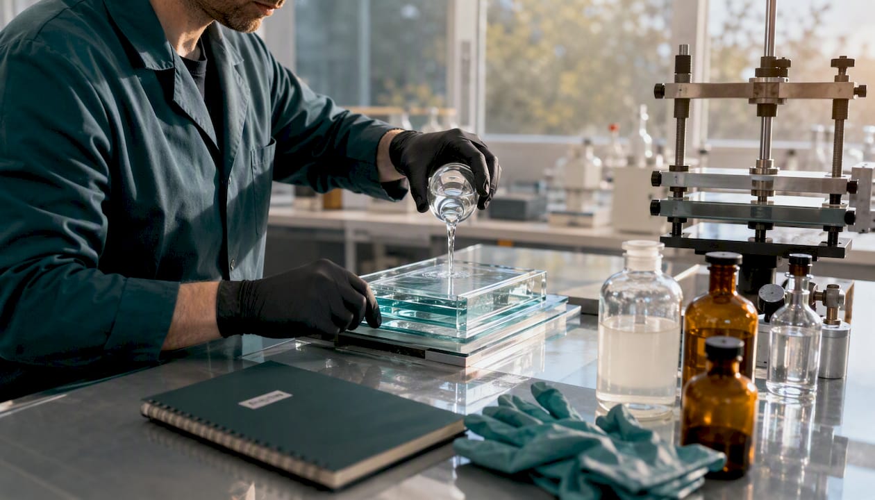 Technician cell casting PMMA sheet