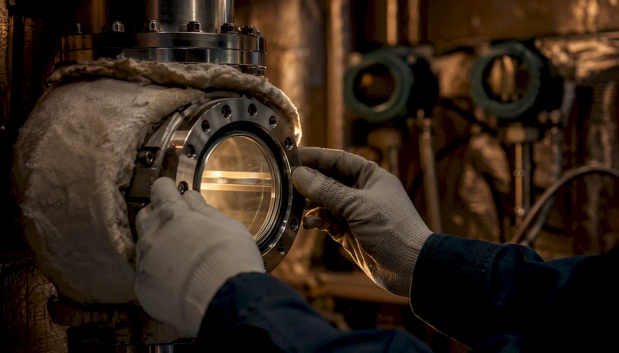 Thermal testing of optical sensor window
