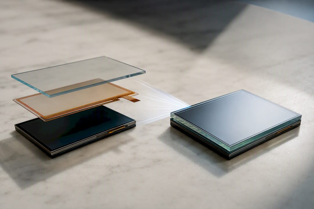 Display layers becoming one bonded module