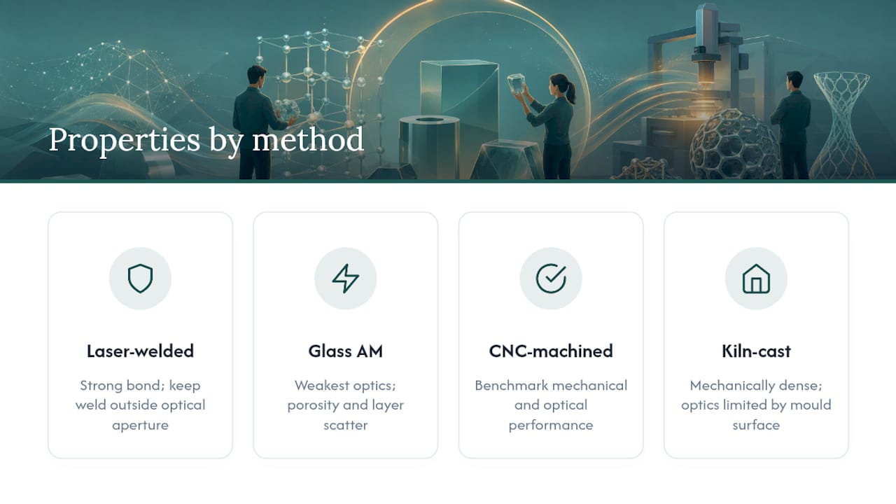 Comparison of glass prototyping methods