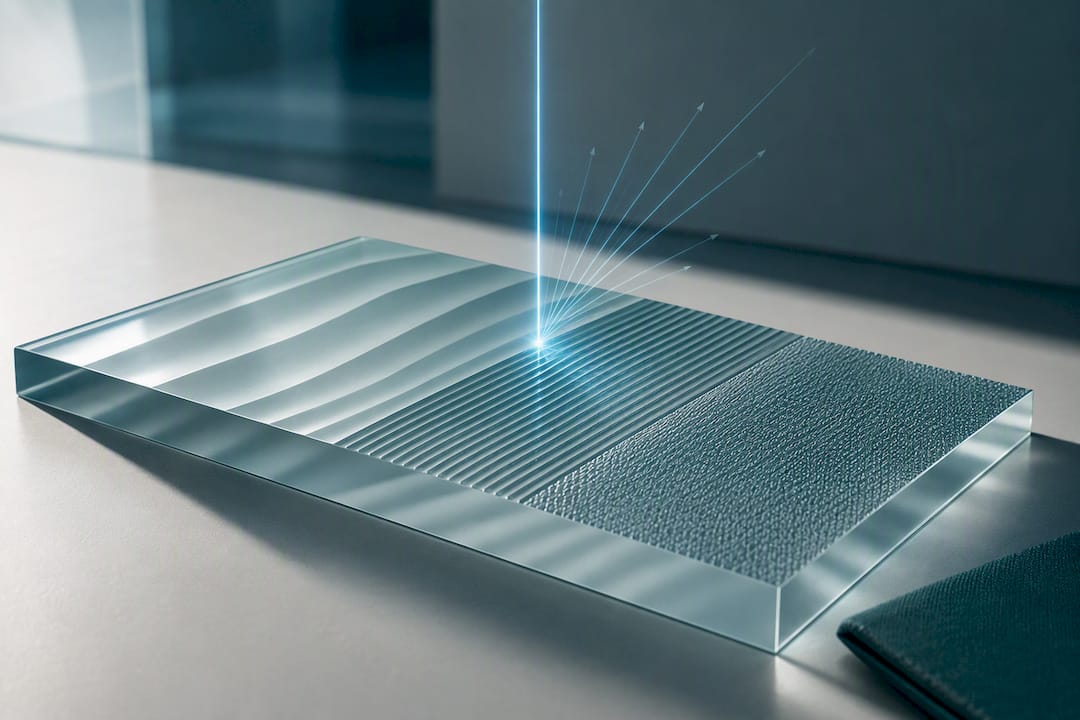 Illustration of PSD bands affecting laser scatter