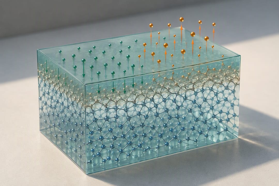Ion exchange and silica barrier in glass