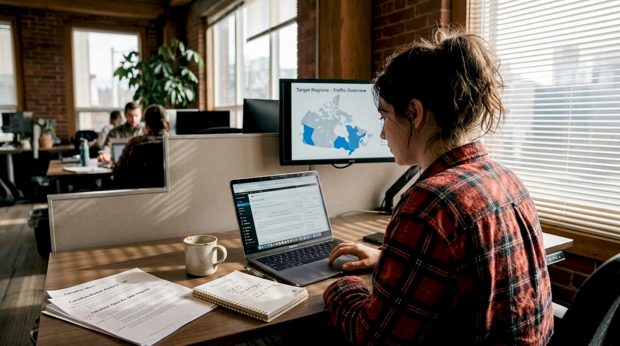 Marketer updates Canadian website location content