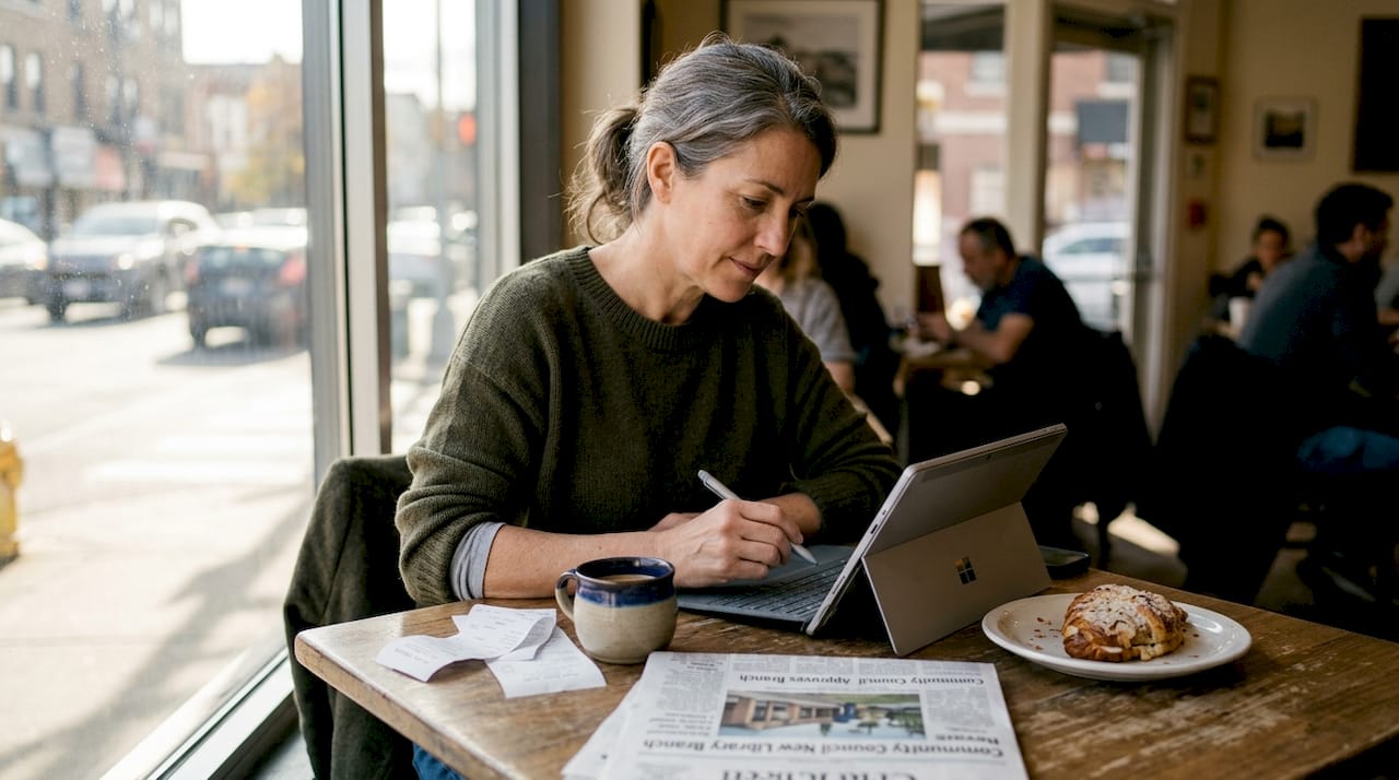 Business owner replying to customer reviews