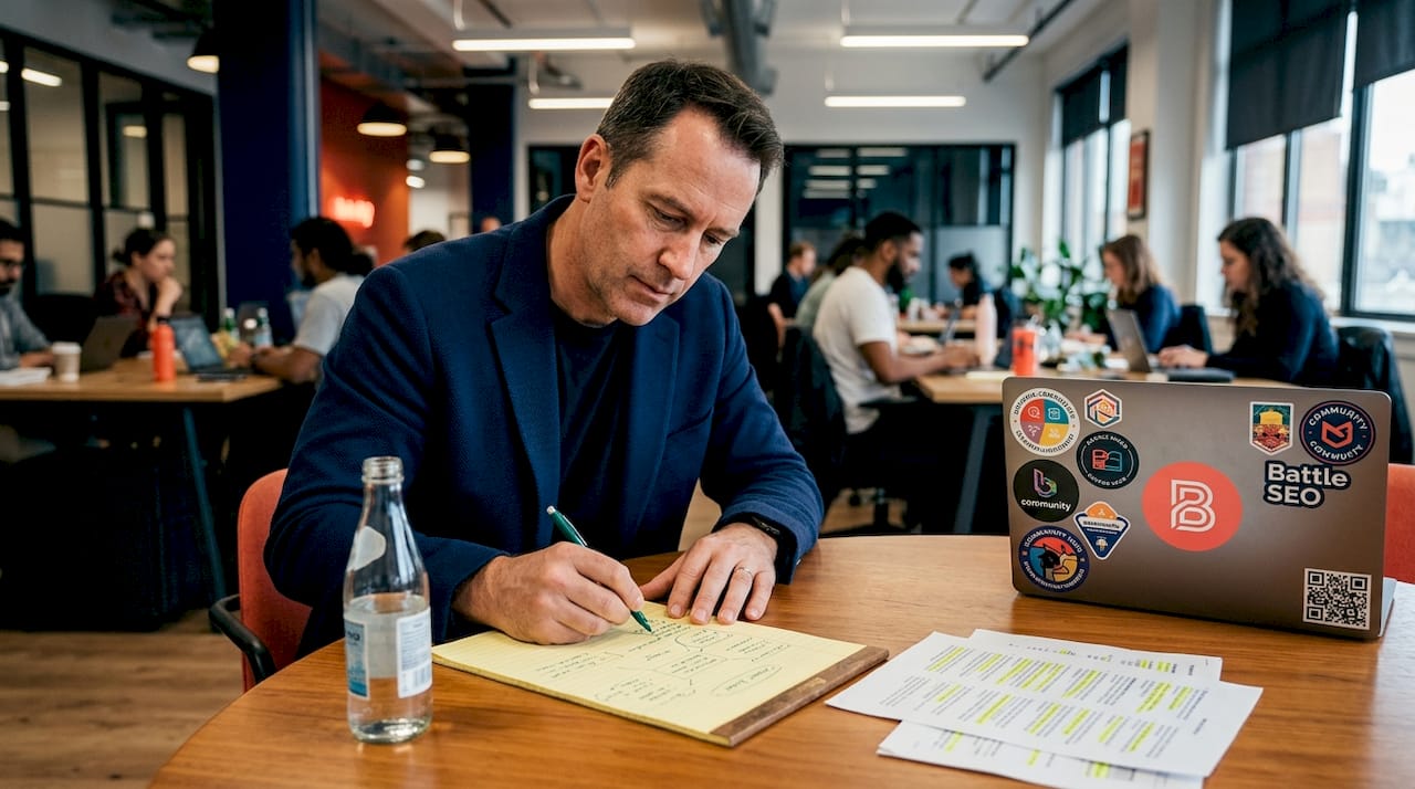 Coworking space content planning session