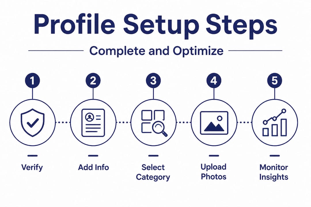 Step-by-step Google Business Profile optimization flow