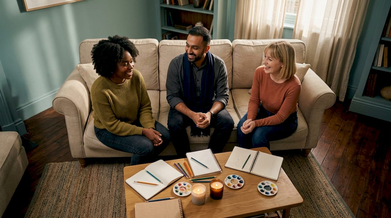 Diverse small business founders team portrait