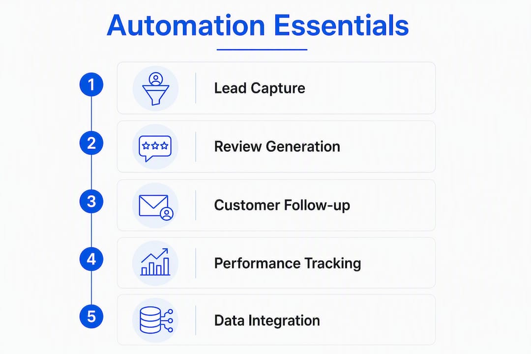 Infographic on marketing automation capabilities