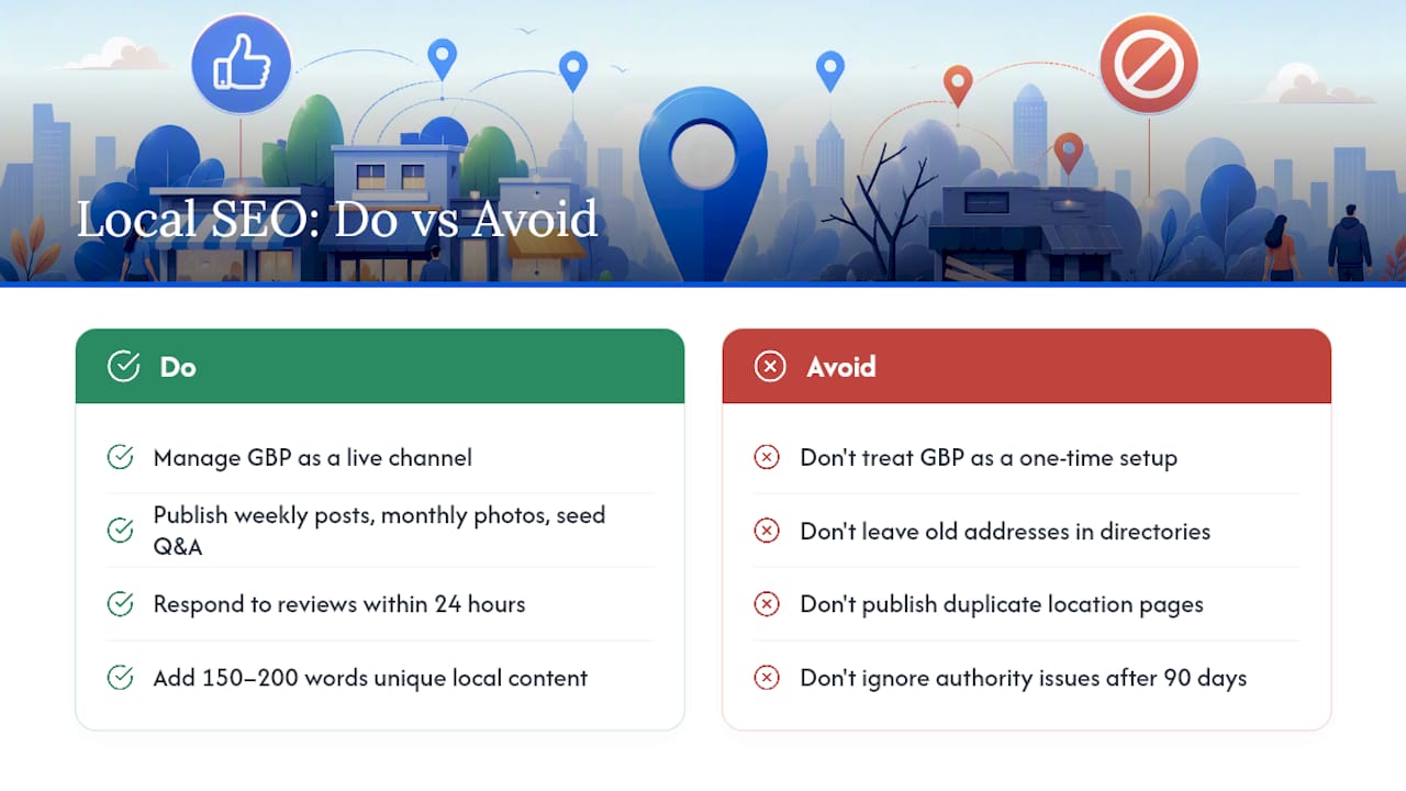 The local SEO mistake most businesses keep making — overview diagram