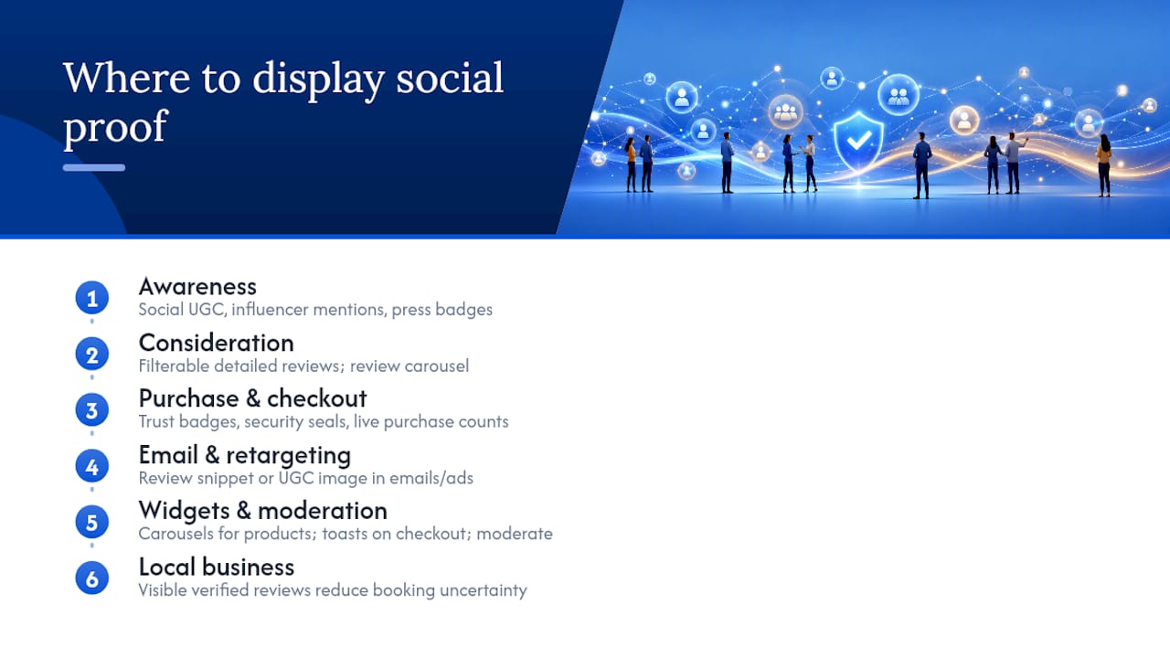 Where Should Businesses Display Social Proof? — overview diagram