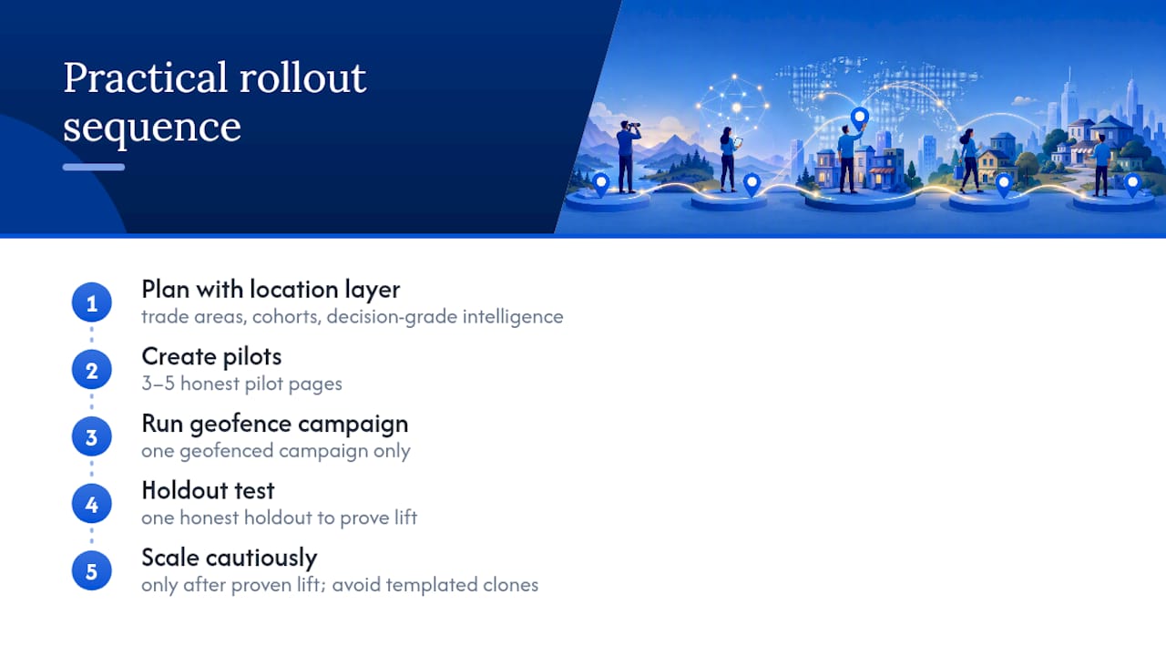 What Actually Matters in Geo Targeted Content Right Now — overview diagram