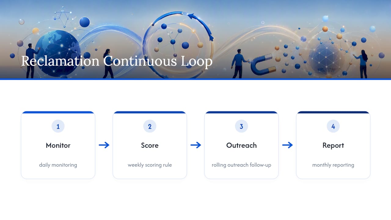 Continuous press reclamation workflow loop