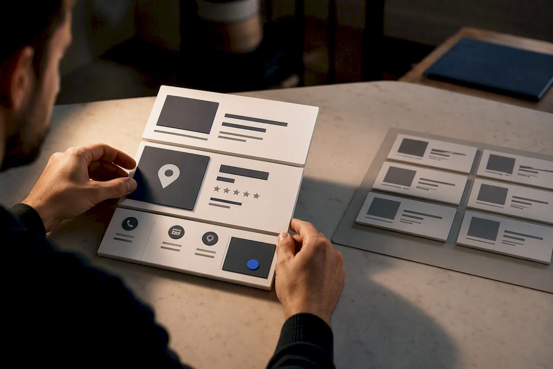 Illustration of useful local page components