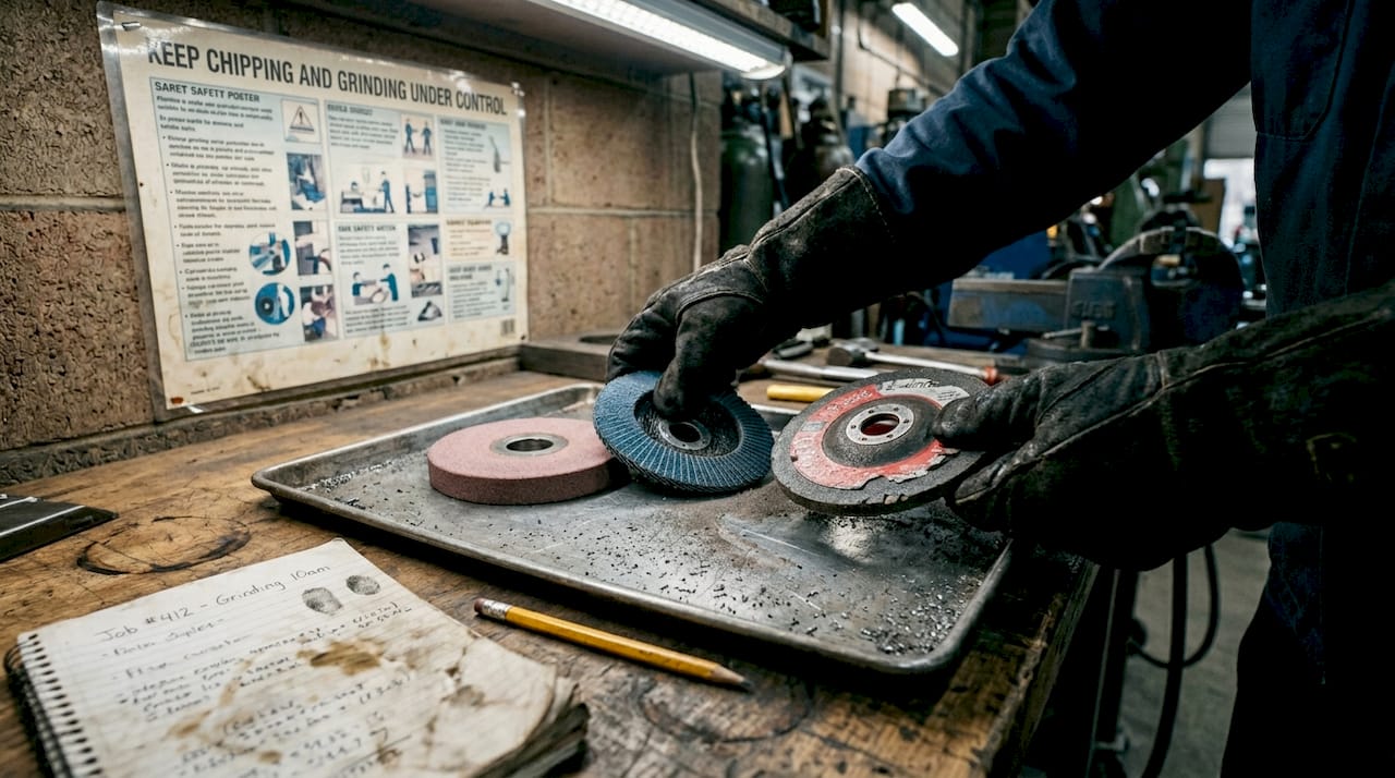 Welder’s hands compare grinding wheels types