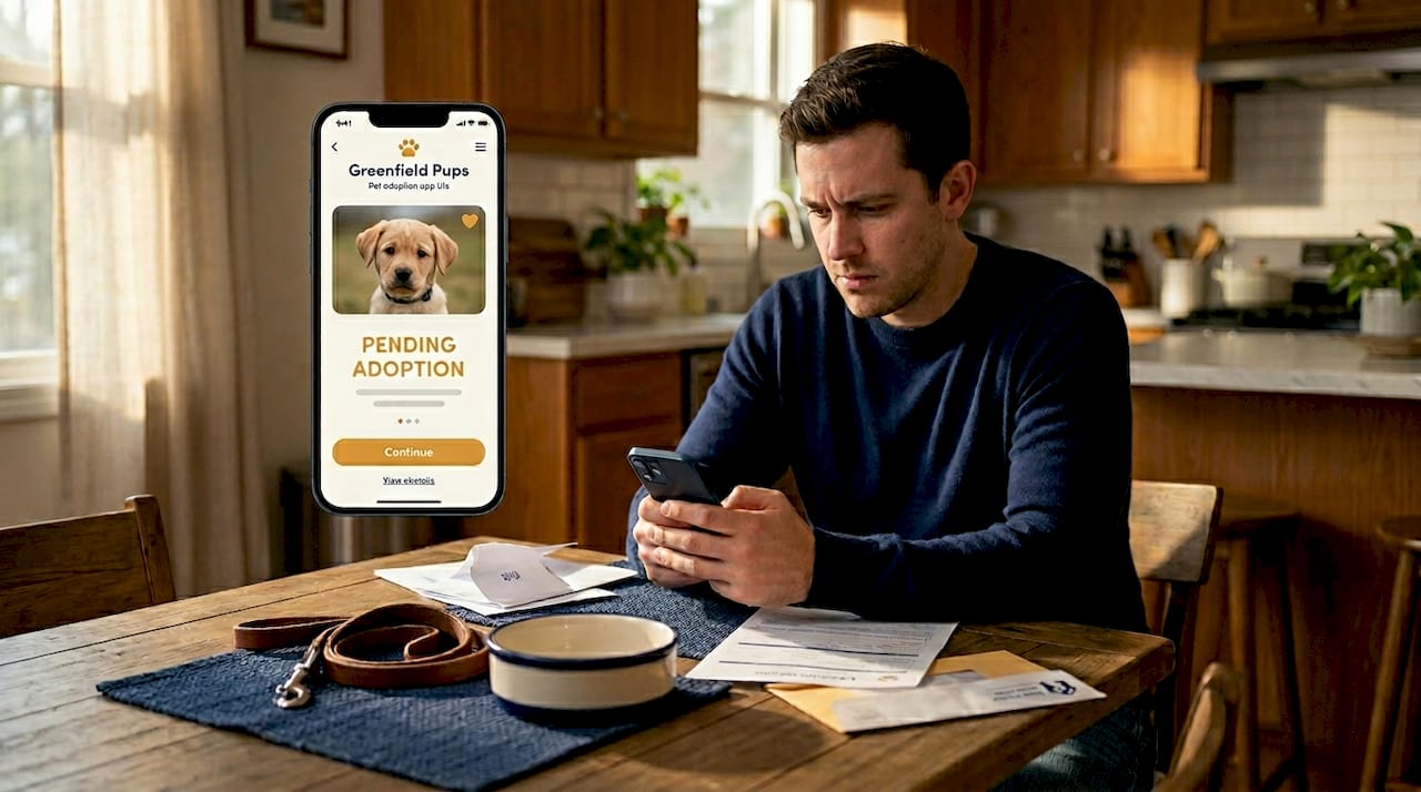 Disappointed buyer sees pet ad on phone