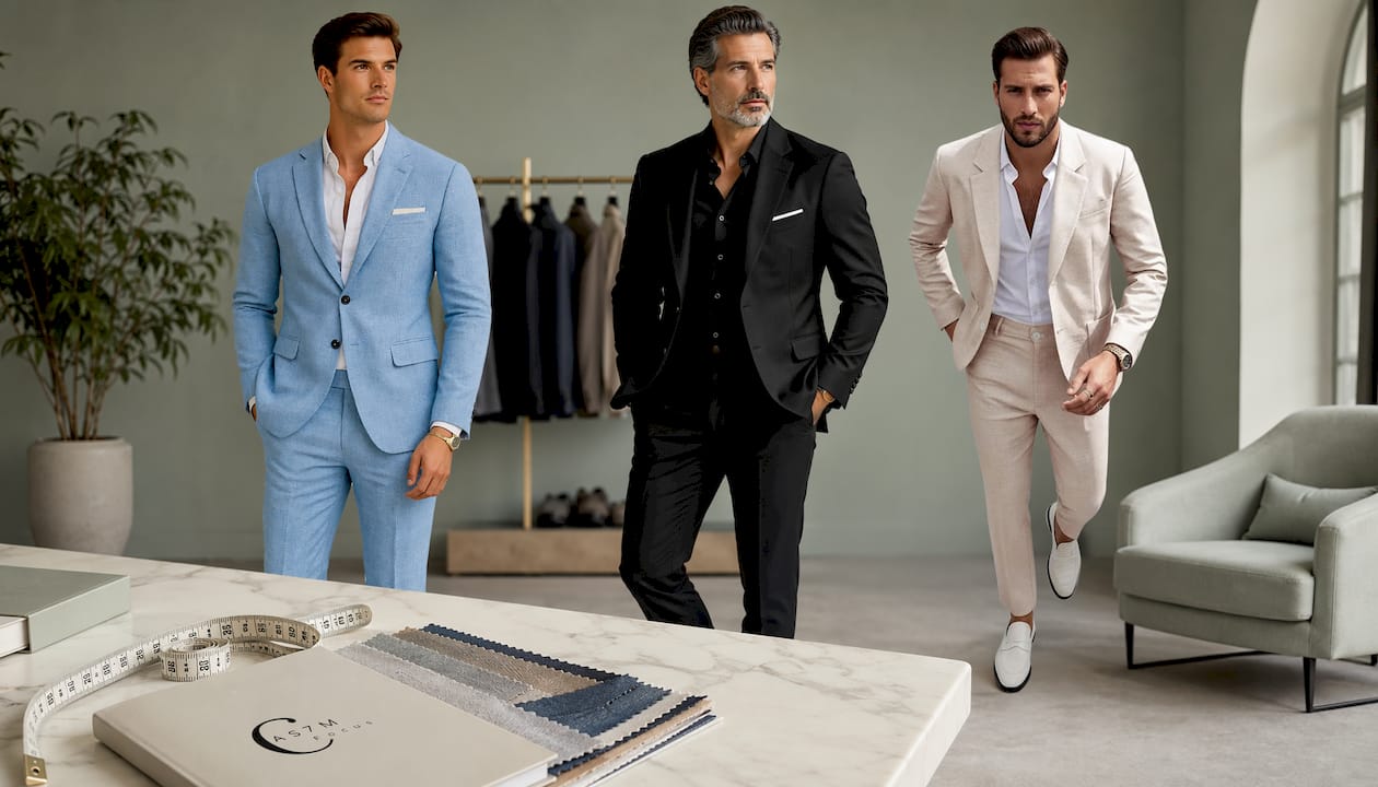Men's Plus Size Two-piece Suit