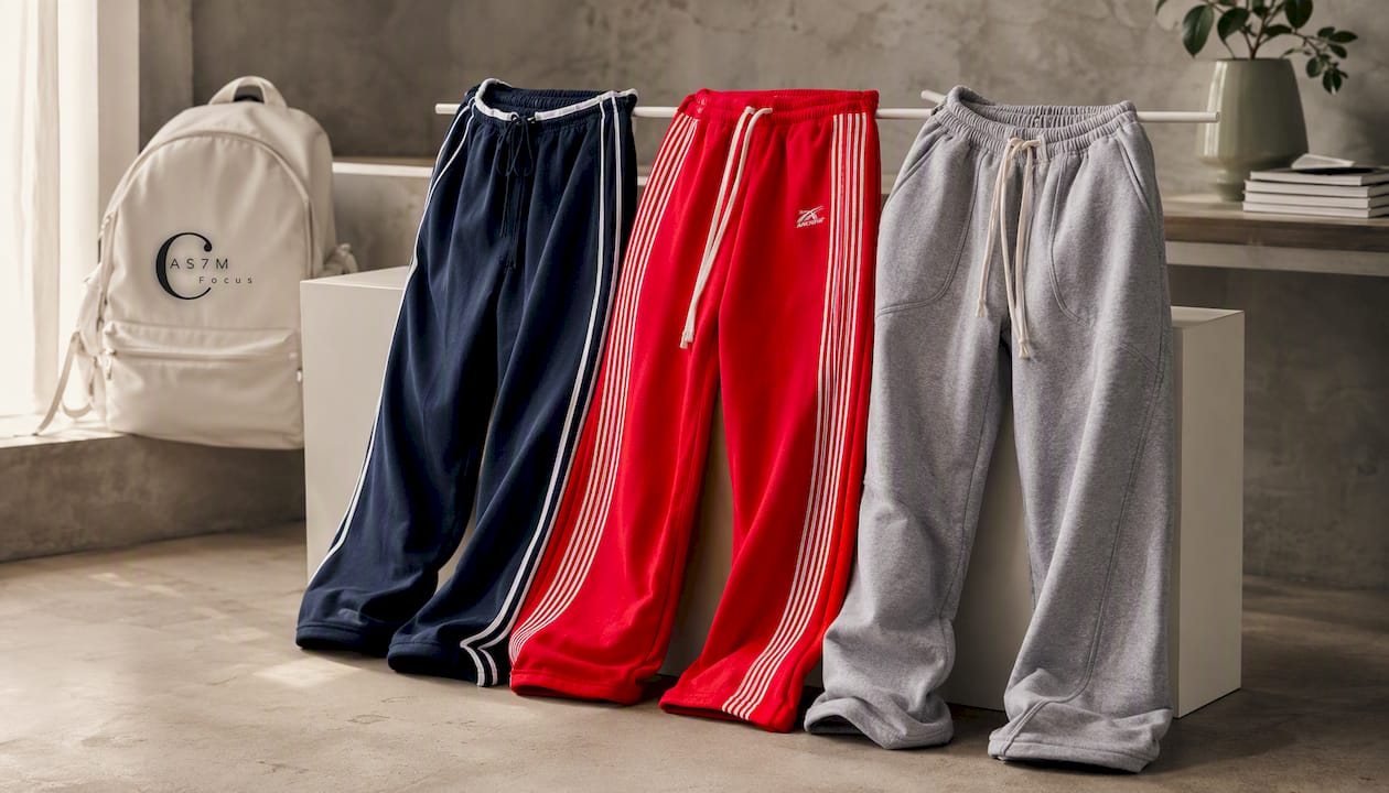 Striped Sports Pants Women Baggy Casual Classic Track Sweatpants Trousers