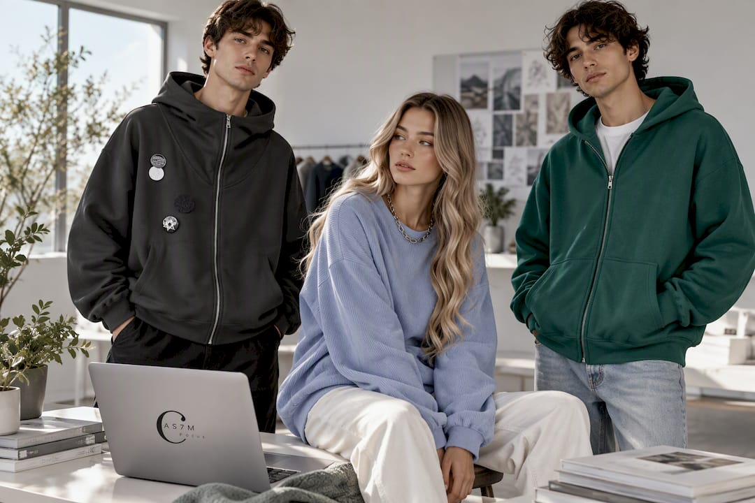 Outline Badge Hooded Hoodie For Men And Women