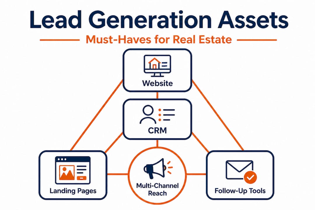 Infographic hierarchy of real estate lead tools