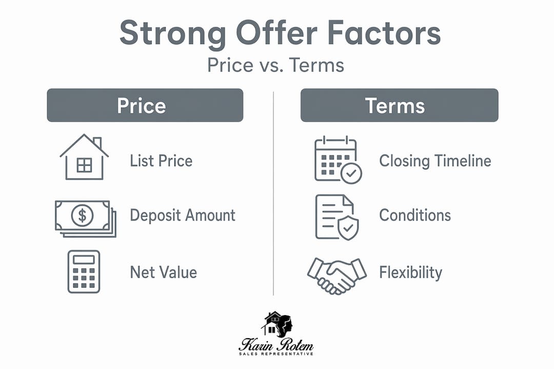 Infographic comparing price and term factors