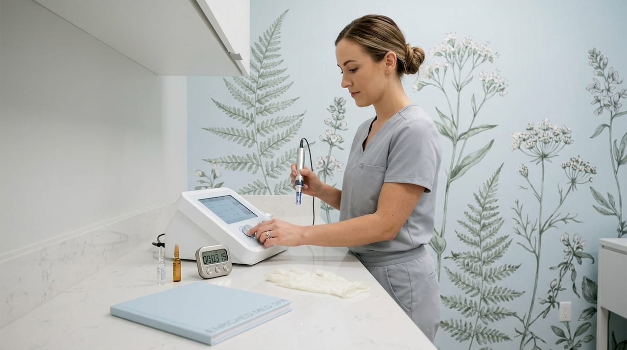 Esthetician fine-tuning clinical treatment device