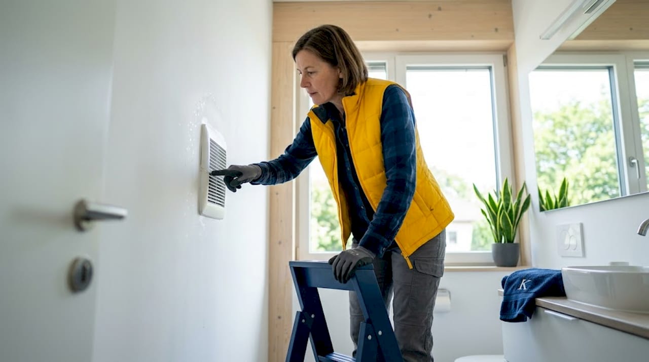 Checking caulking for moisture control