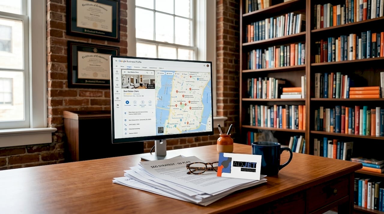 Google Business Profile showing local SEO for clinic
