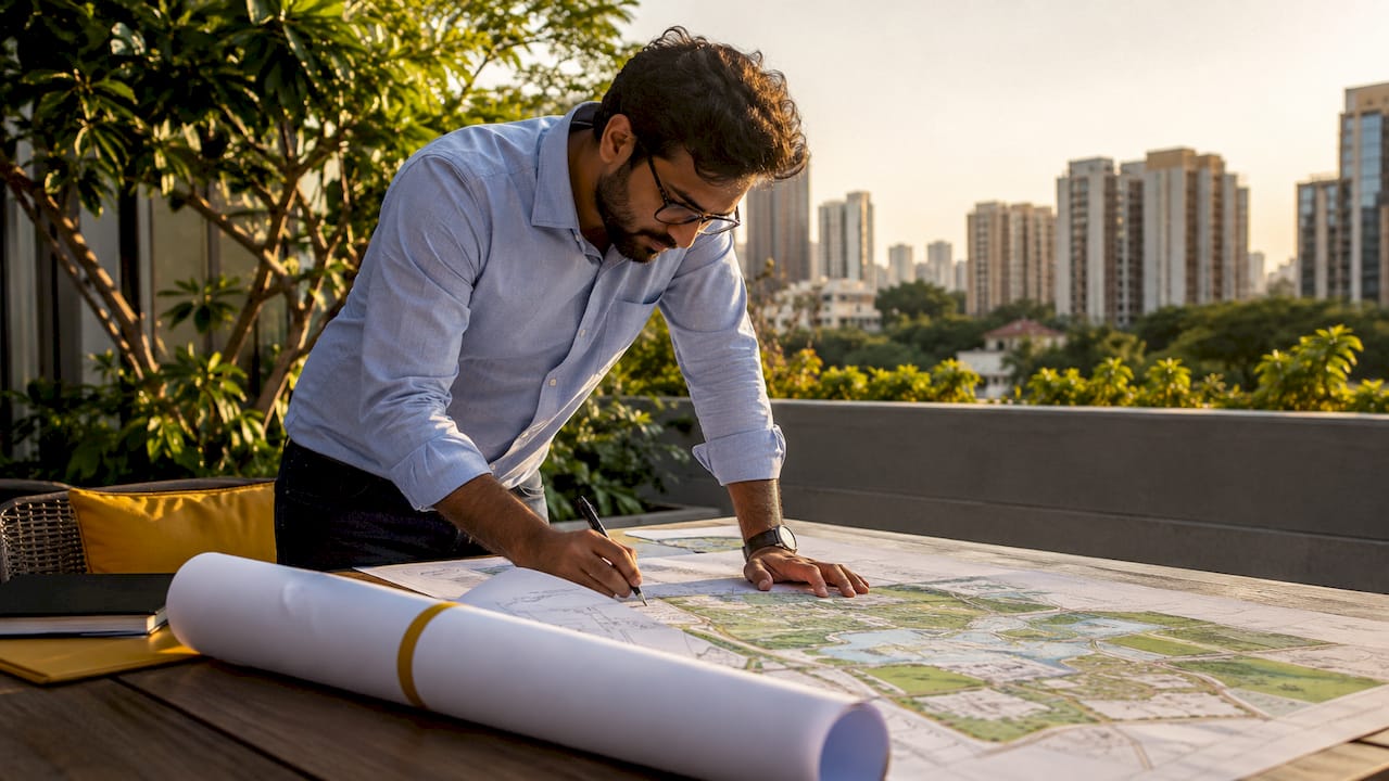 Consultant evaluating master planned community types