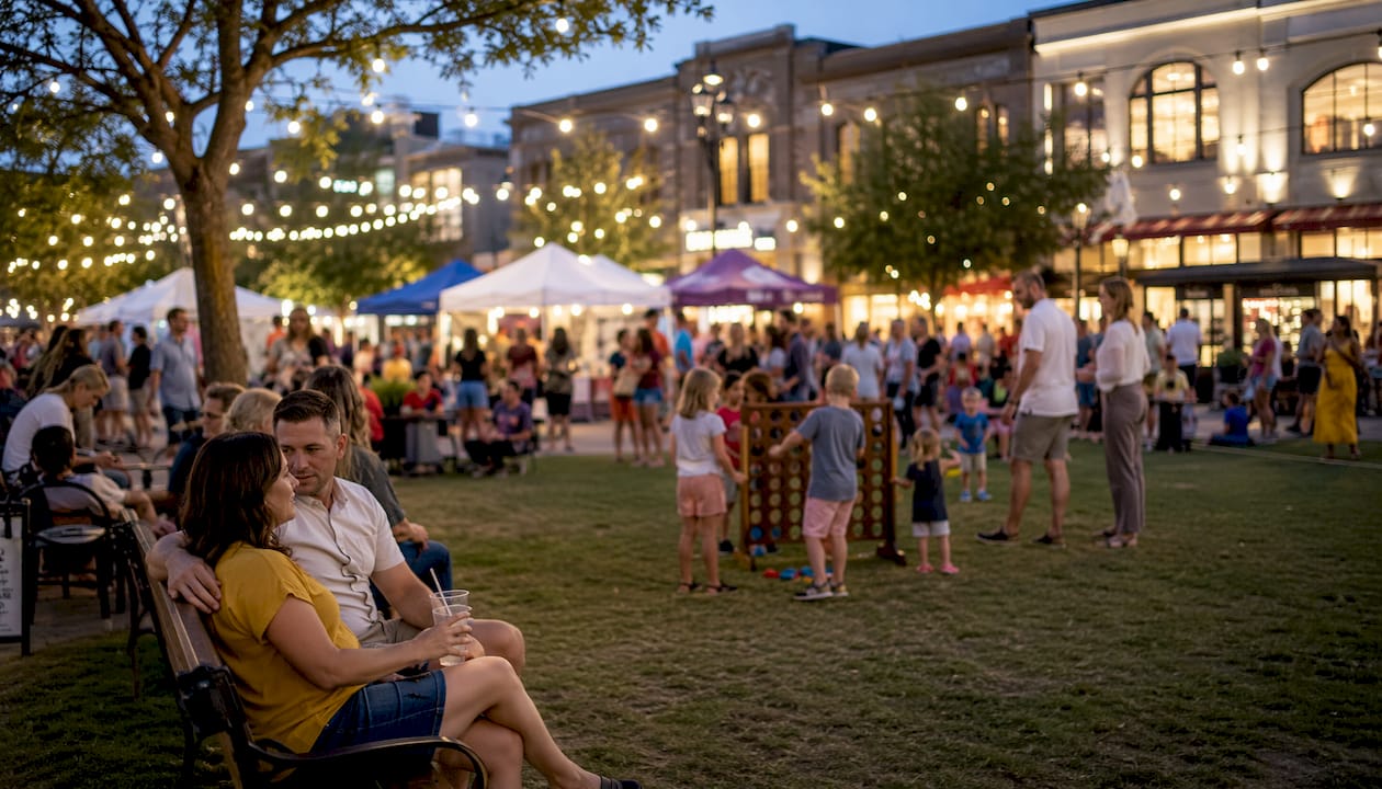 Family event at Southlake Town Square outdoors