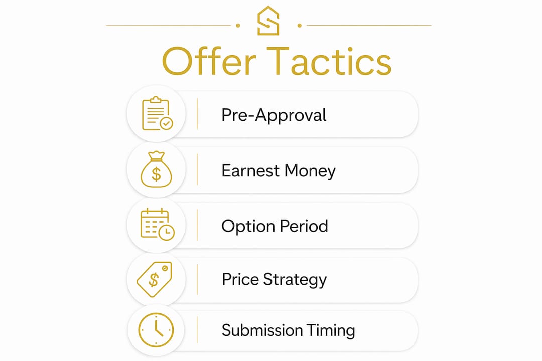 Infographic showing key competitive offer tactics